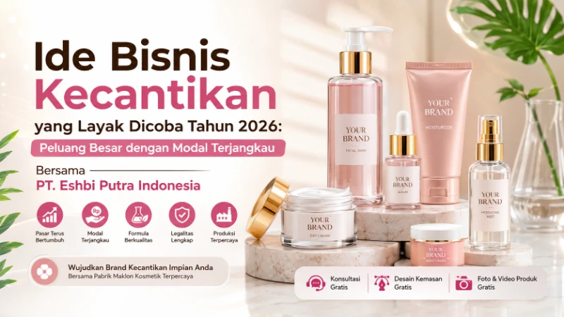 Ide Bisnis Kecantikan yang Layak Dicoba Tahun 2026: Peluang Besar dengan Modal Terjangkau Bersama PT. Eshbi Putra Indonesia